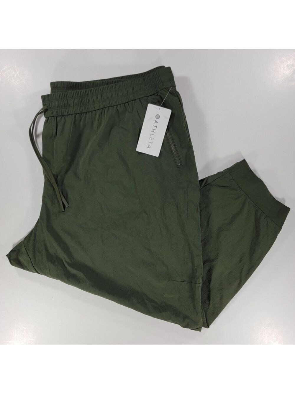 NWT Athleta Trekkie North Jogger Pants Dark Green Women's Plus 3X Stretch NEW